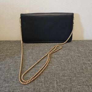 Elegant Black Leather Crossbody Bag
